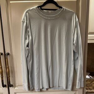 lululemon athletica All Yours Light Blue Long Sleeve Tee. Size 12.